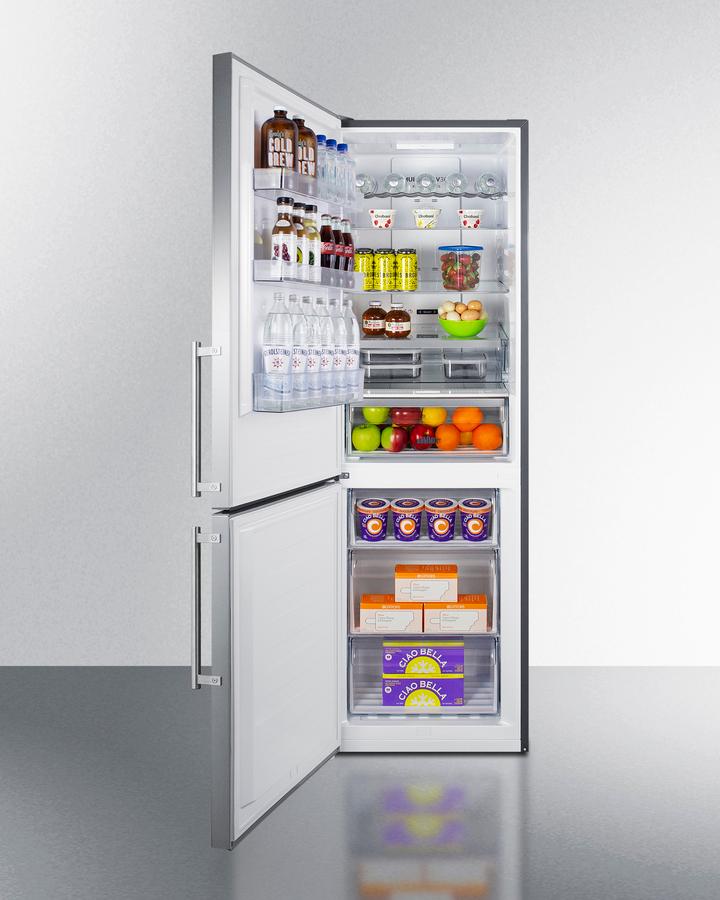 24" Wide Bottom Freezer Refrigerator