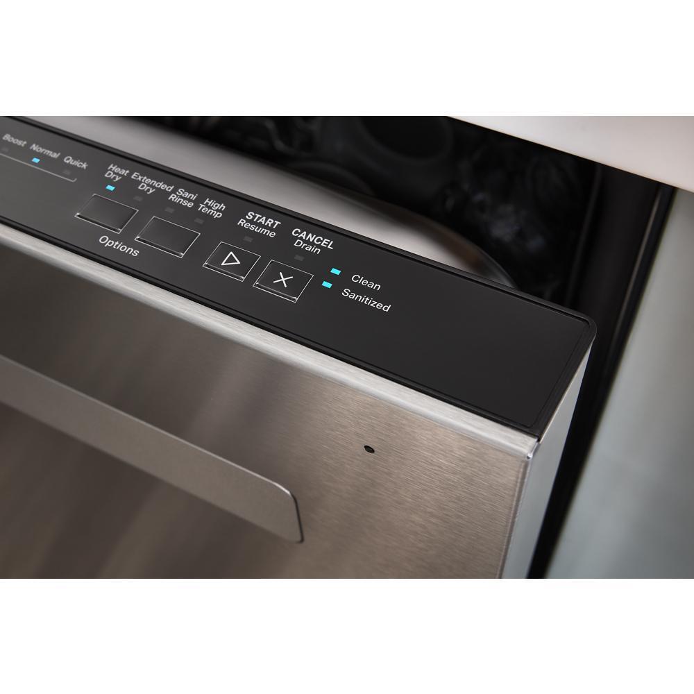 Quiet Dishwasher with Boost Cycle and Pocket Handle