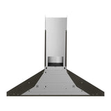 36" Chimney Wall Mount Range Hood with Dishwasher-Safe Grease Filters