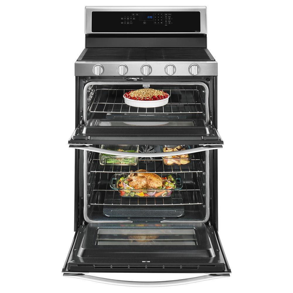 6.0 Cu. Ft. Gas Double Oven Range with EZ-2-Lift™ Hinged Grates