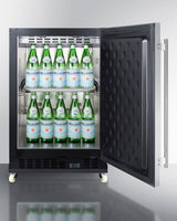 24" Wide Built-in Mini Reach-in Beverage Center With Dolly