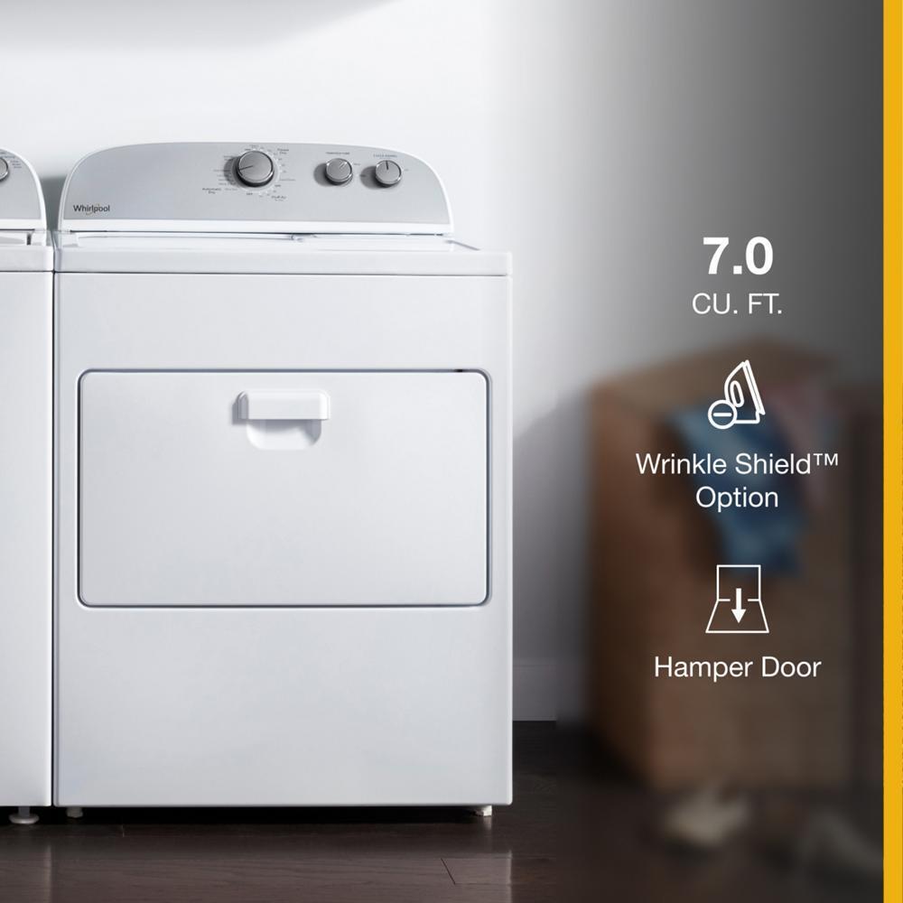 7.0 cu. ft. Top Load Electric Dryer with AutoDry™ Drying System