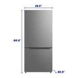 Element 18.7 cu. ft. Bottom Freezer Refrigerator - Stainless Steel