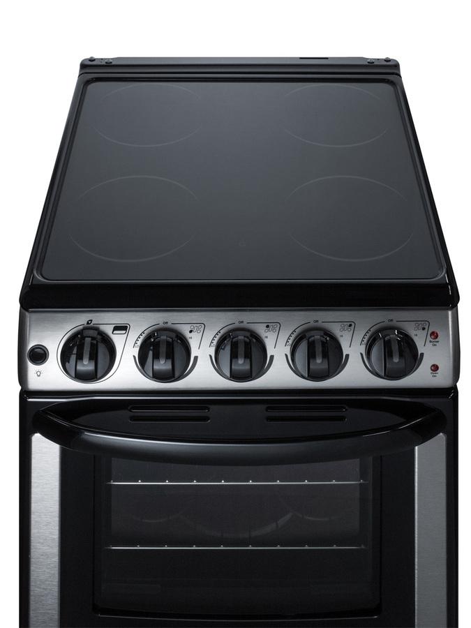 20" Wide Electric Smooth-top Range