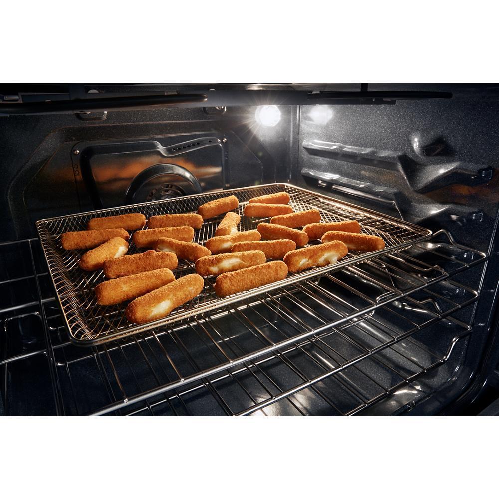 30-inch Smart Electric Smart Range with Air Cooking Technology, No Preheat Air Fry, High Speed Preheat Oven, WipeClean™ Coating, and Steam/Self Clean