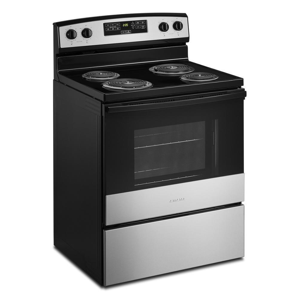 30-inch Amana® Electric Range with Bake Assist Temps