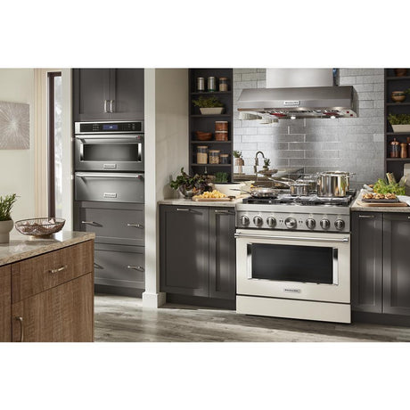 KitchenAid® 36'' Smart Commercial-Style Gas Range with 6 Burners