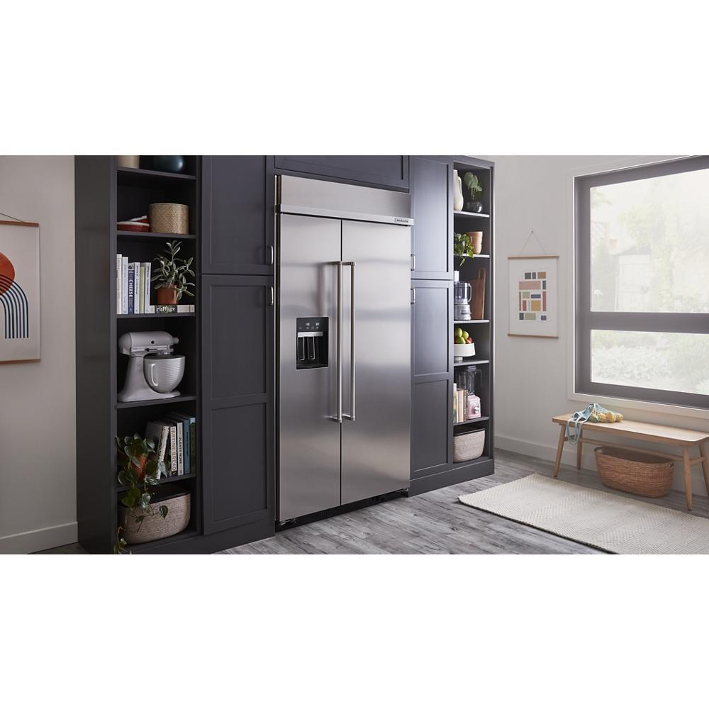 25.1 Cu. Ft. 42" Built-In Side-by-Side Refrigerator with Ice and Water Dispenser