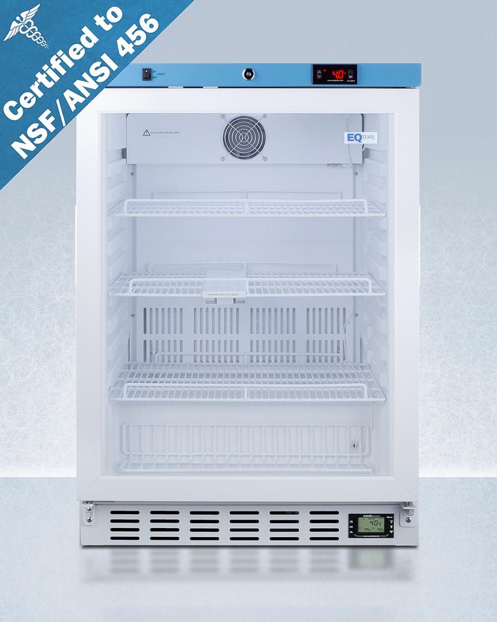 24" Wide Built-in Medical Refrigerator, Certified To Nsf/ansi 456 Vaccine Storage Standard