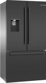 500 Series French Door Bottom Mount Refrigerator 36" Black Stainless Steel