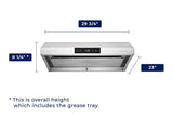 Hauslane  Chef 30-in Ducted Stainless Steel Undercabinet Range Hood