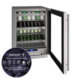 Hre524 24" Refrigerator With Stainless Frame Finish and Brightshield (115 V/60 Hz)