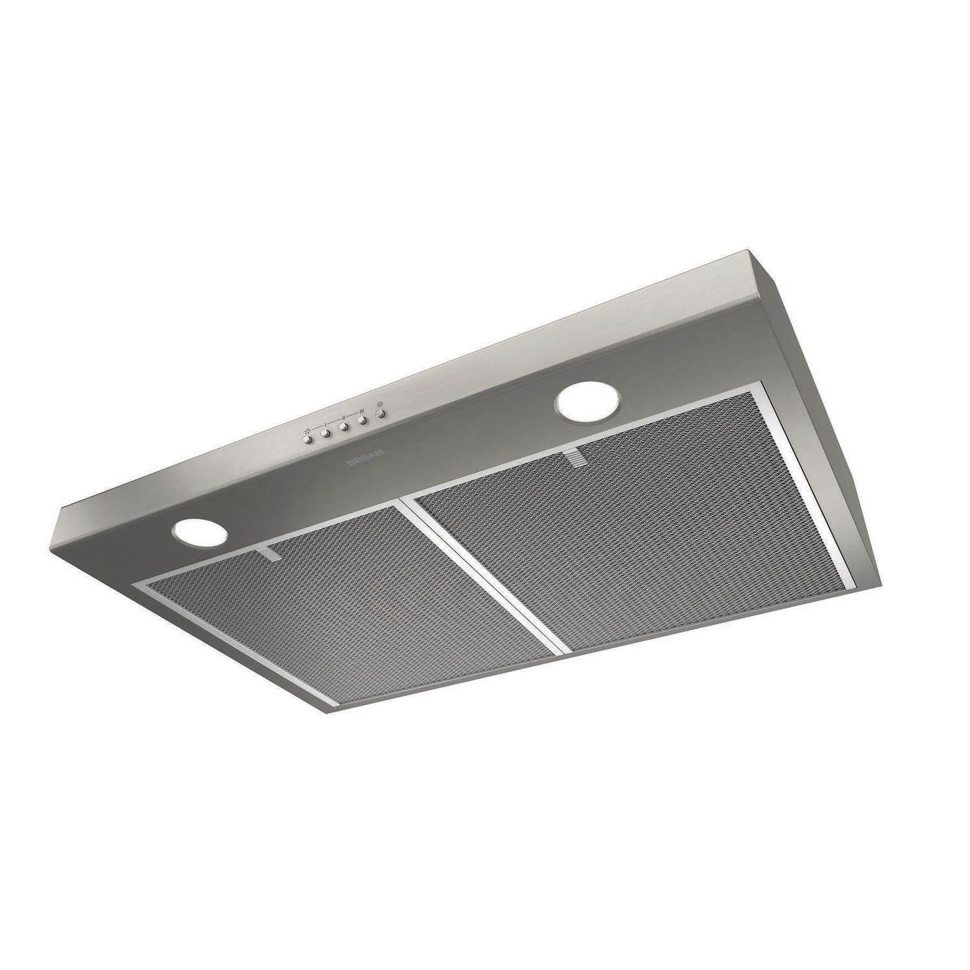 Broan® Glacier 30-Inch Convertible Under-Cabinet Range Hood, 375 Max Blower CFM, Stainless Steel