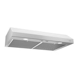 Glacier 24-Inch 300 Max Blower CFM 5 Sones White Range Hood