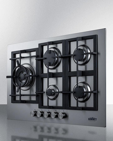 30" Wide 5-burner Gas Cooktop In Stainless Steel