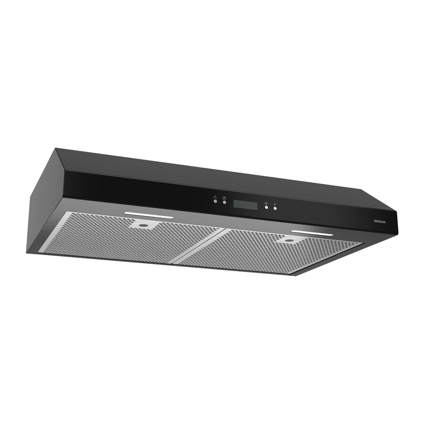 DISCONTINUED-Broan® 42-Inch Convertible Under-Cabinet Range Hood w/ Heat Sentry®, 400 CFM, Black