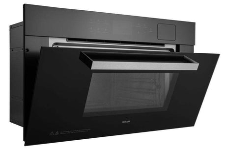 ROBAM 30-in Air Fry Convection European Element Single Electric Wall Oven (Black Glass)