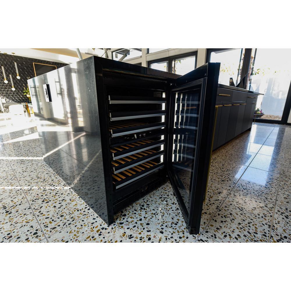 Panel-Ready 24" Built-In Undercounter Wine Cellar - Right Swing