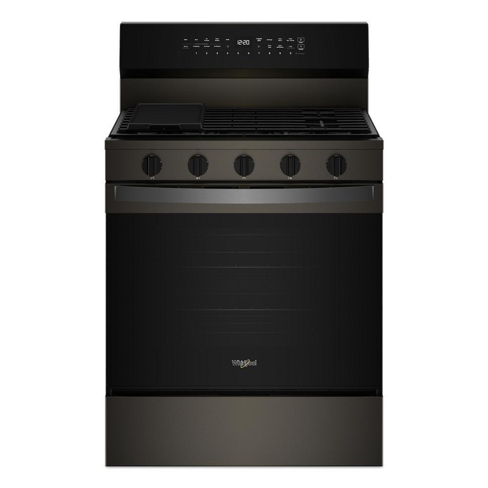 30-inch Smart Gas Range with Air Cooking Technology, No Preheat Air Fry, Steam/Self Clean and High Speed Preheat