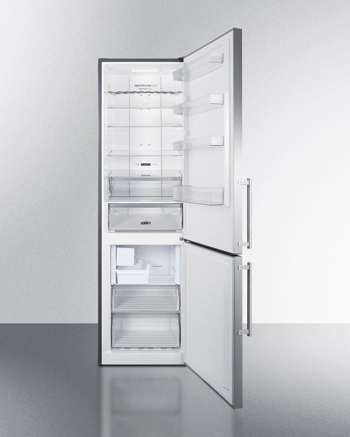 24" Wide Bottom Freezer Refrigerator With Icemaker