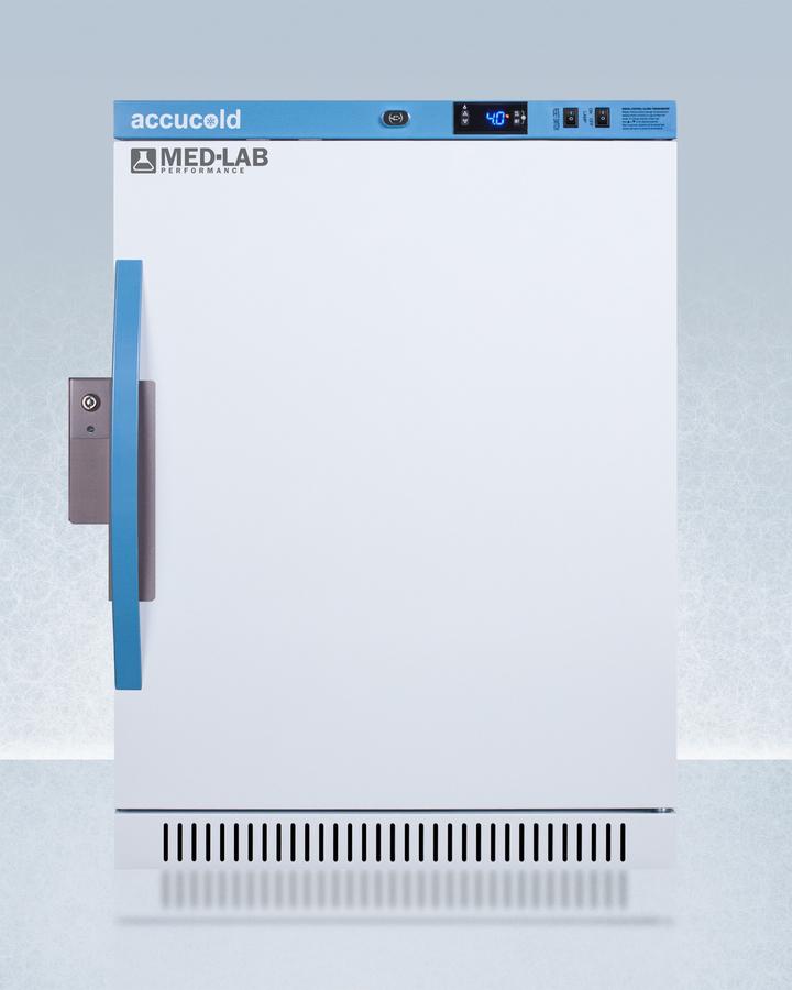 Performance Series Med-lab Freestanding 6 CU.FT. ADA Height All-refrigerator, With Antimicrobial Silver-ion Handle and Hospital Grade Cord 'green Dot' Plug