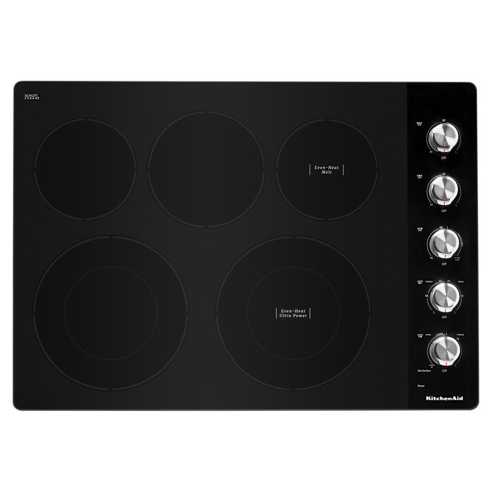 30" Electric Cooktop with 5 Elements and Knob Controls