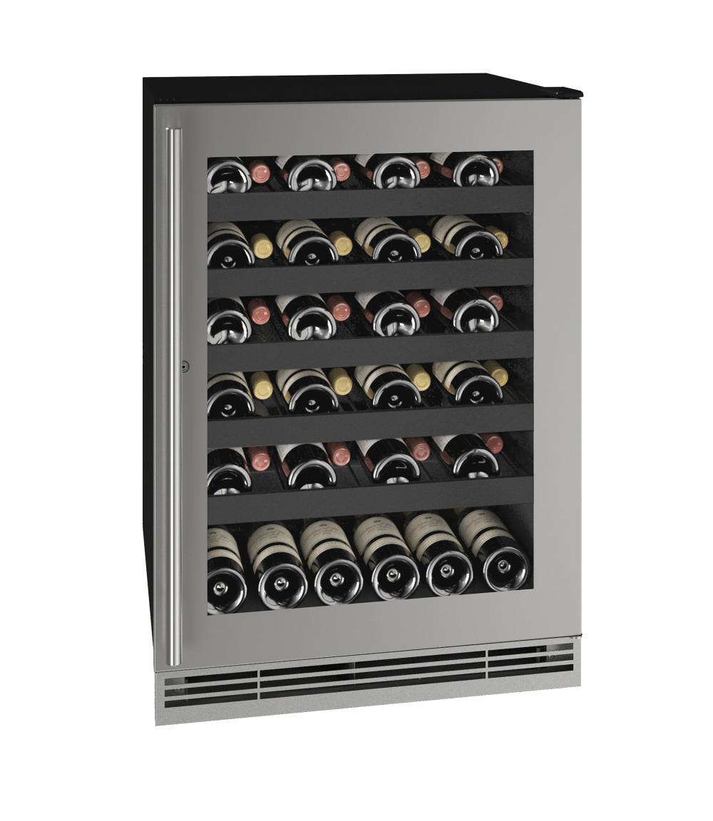 Hwc124 24" Wine Refrigerator With Stainless Frame Finish and Lock (115 V/60 Hz)