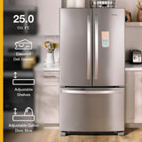 36-Inch Wide Full-Depth French Door Bottom Mount Refrigerator - 25 cu. ft.