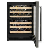 24" Panel-Ready Undercounter Wine Cellar with Wood-Front Racks