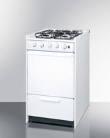 20" Wide Gas Range