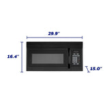 Element 1.6 cu. ft. Over-the-Range Microwave - Black (EM1601RQCB)