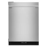 NOIR™ 24" Under Counter Solid Door Refrigerator, Left Swing