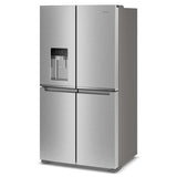 36-Inch Counter Depth 4 Door Refrigerator with Ice Maker in Door