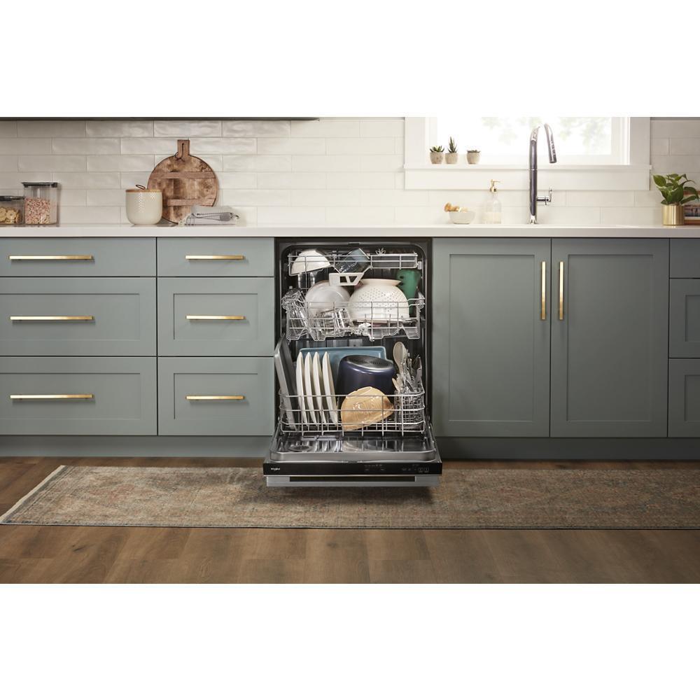 Fingerprint Resistant Quiet Dishwasher with 3rd Rack & Large Capacity