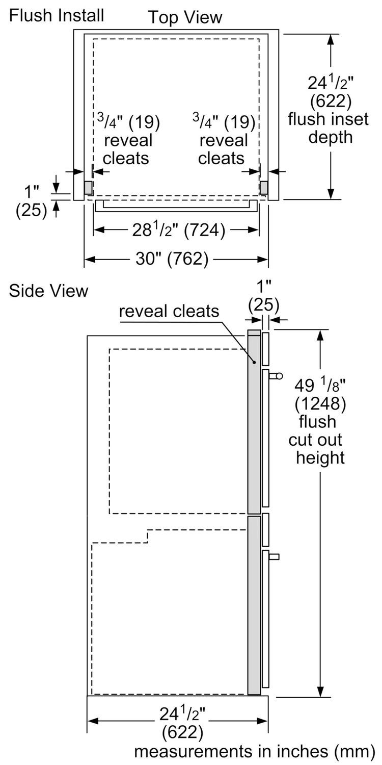 500 Series, 30" Combo, Upper: Microwave, Lower: EU Conv, Knob Control