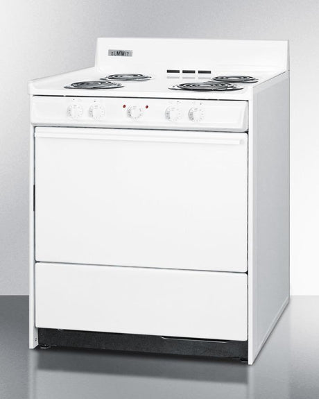 30" Wide Electric Coil Top Range