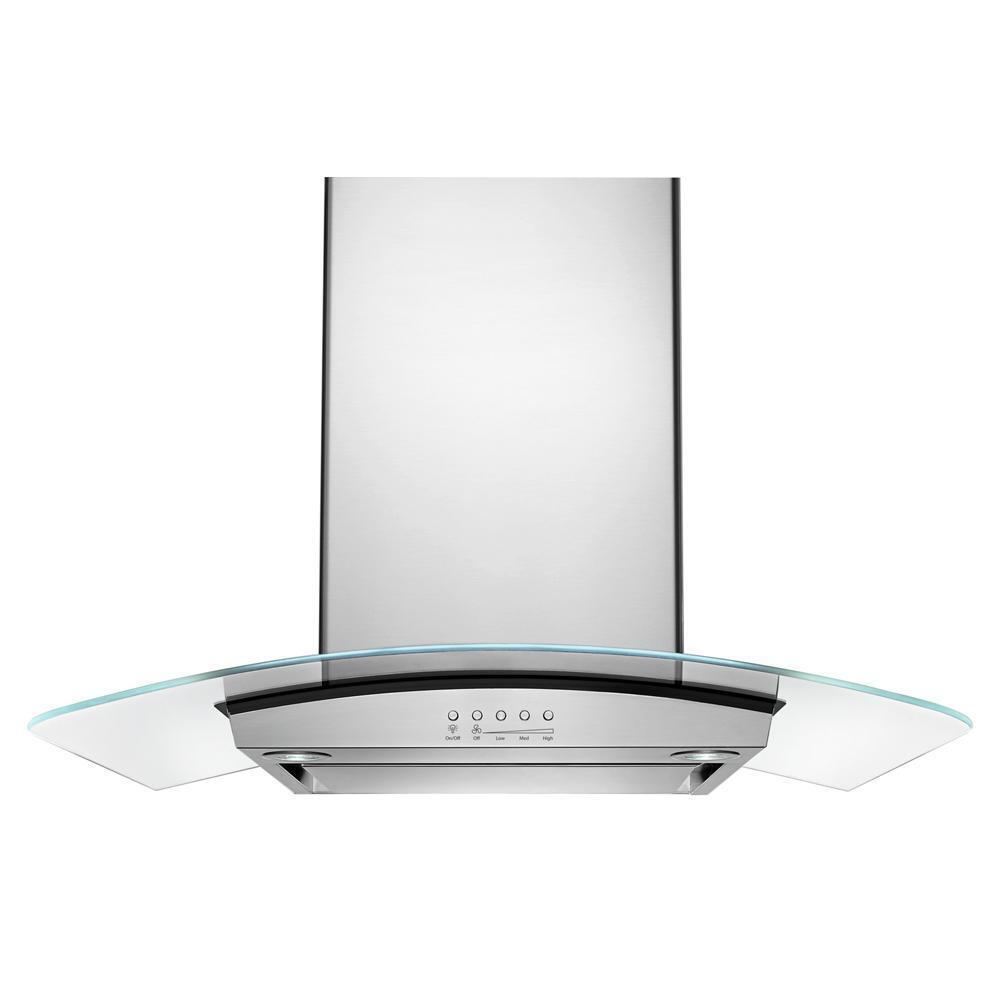 30" Modern Glass Wall Mount Range Hood