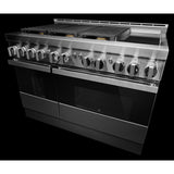 48" NOIR™ Gas Professional-Style Range with Chrome-Infused Griddle