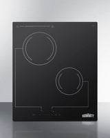 18" Wide 220v 2-burner Radiant Cooktop