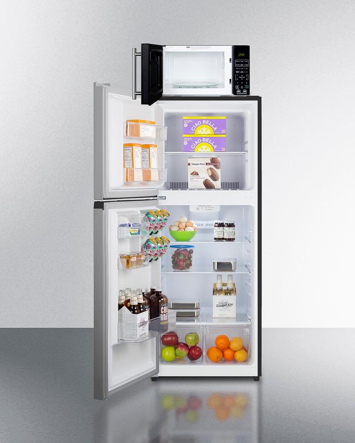 Microwave/refrigerator-freezer Combination With Allocator