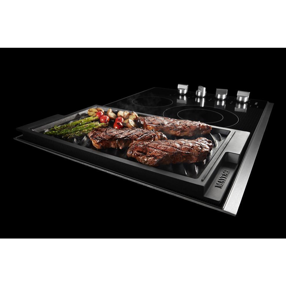 30-Inch Electric Cooktop with Reversible Grill and Griddle