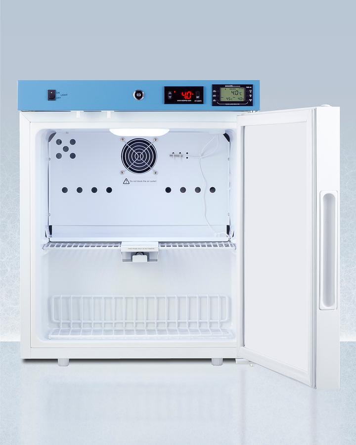 19" Wide Compact Medical Refrigerator, Certified To Nsf/ansi 456 Vaccine Storage Standard