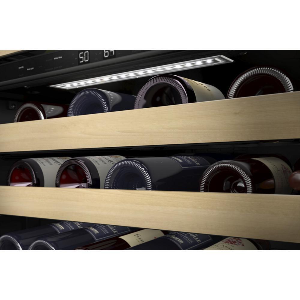 24" Panel-Ready Undercounter Wine Cellar with Wood-Front Racks