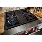 KitchenAid® 30'' Smart Commercial-Style Dual Fuel Range with 4 Burners