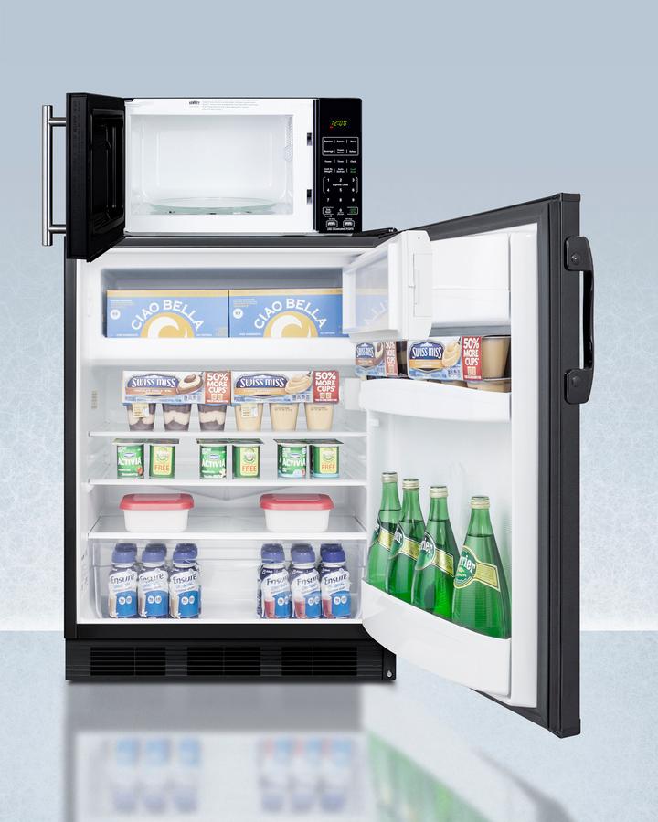 Microwave/refrigerator-freezer Combination With Allocator