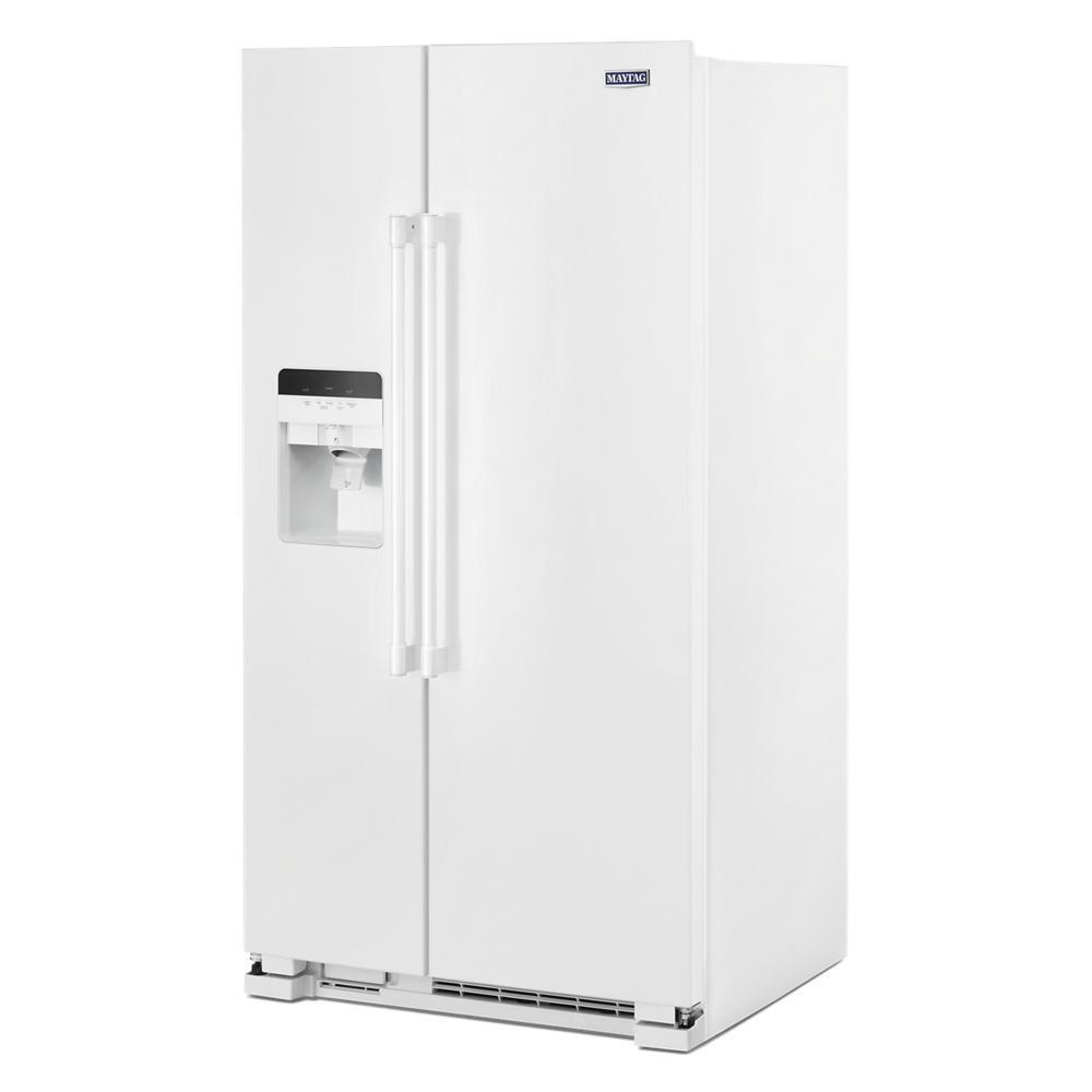 36-Inch Wide Side-by-Side Refrigerator with Exterior Ice and Water Dispenser - 25 Cu. Ft.