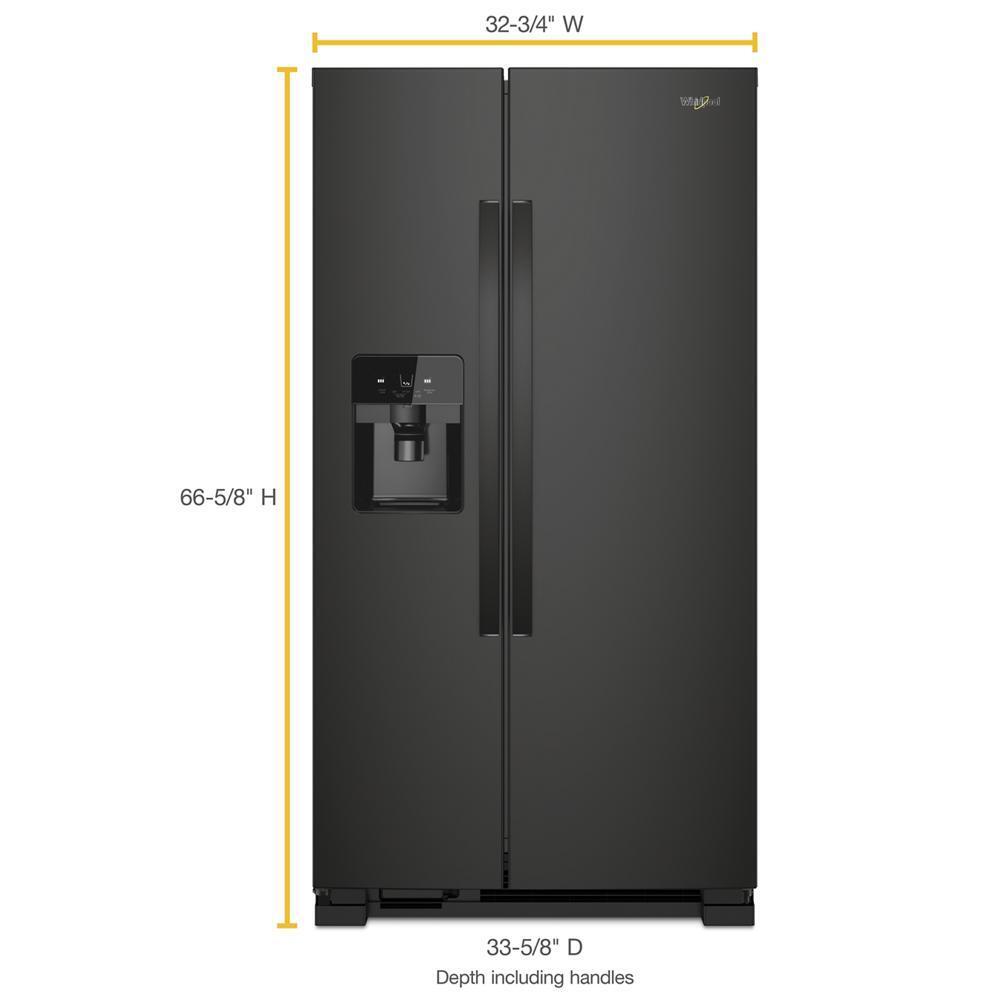 33-inch Wide Side-by-Side Refrigerator - 21 cu. ft.