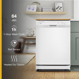 Heavy-Duty Dishwasher with 1-Hour Wash Cycle