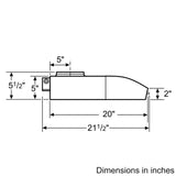 500 Series, 30" Under-cabinet Hood, 400 CFM, Halogen lights, Stnls