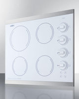 24" Wide 230v 4-burner Radiant Cooktop